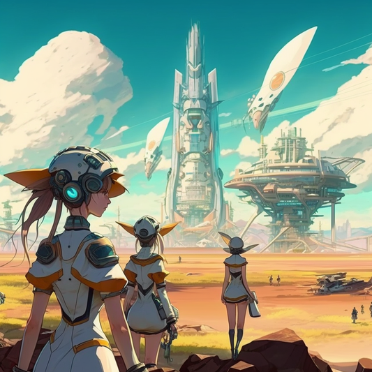 AI Midjourney Prompt for Futuristic Anime Cityscape