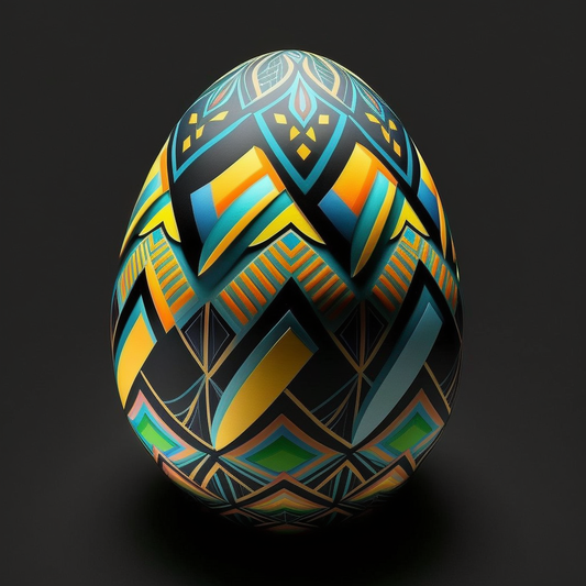 AI Midjourney Prompt for Geometrical Easter Egg