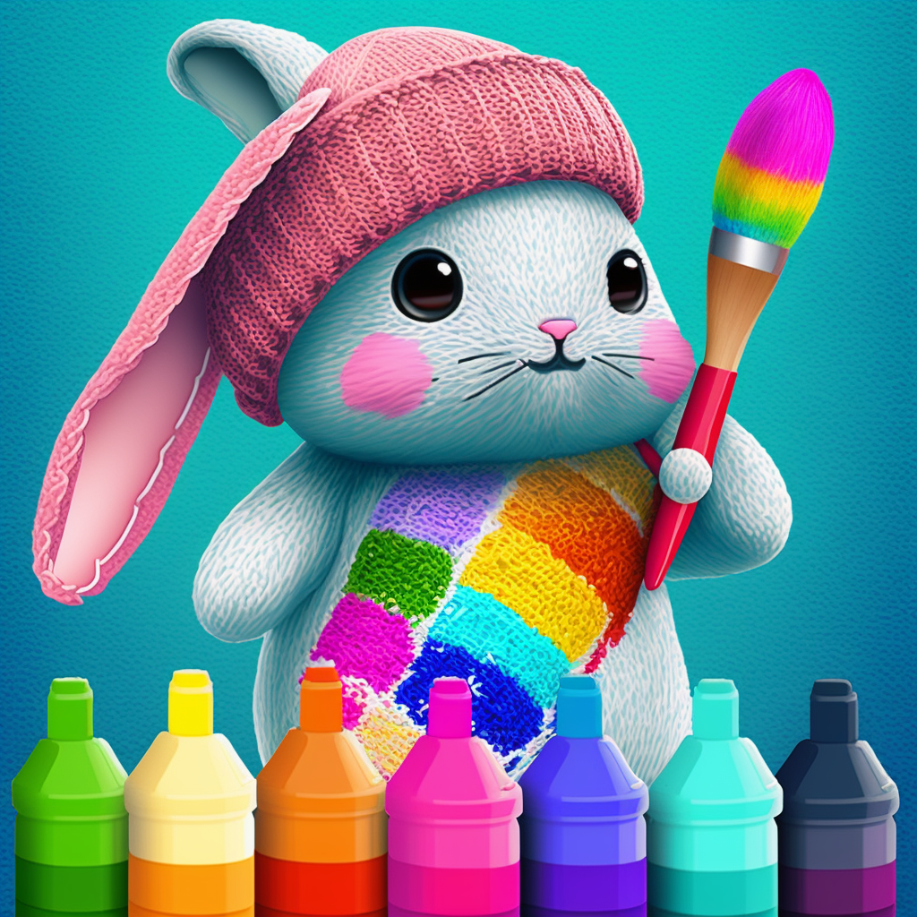 AI Midjourney Prompt for Painter Bunny Pastels