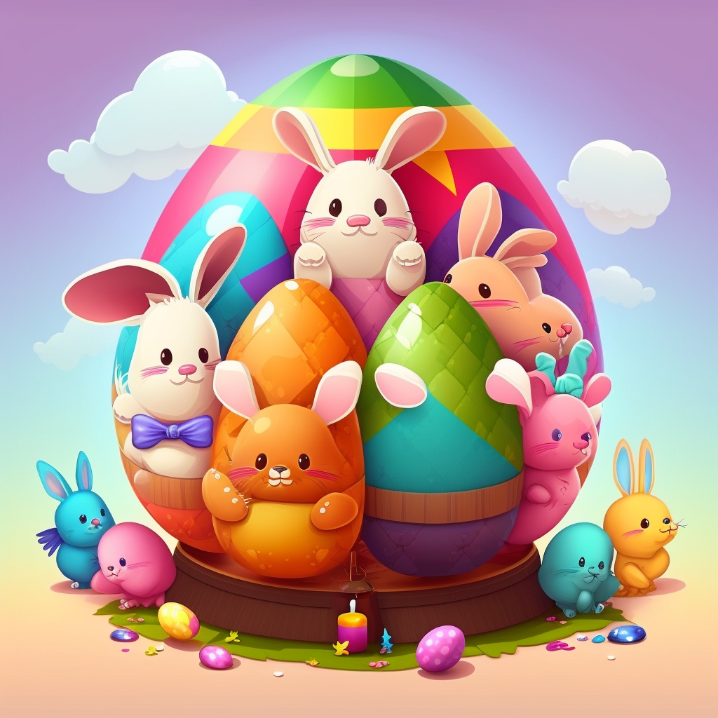 AI Midjourney Prompt for Pastel Easter Bunny