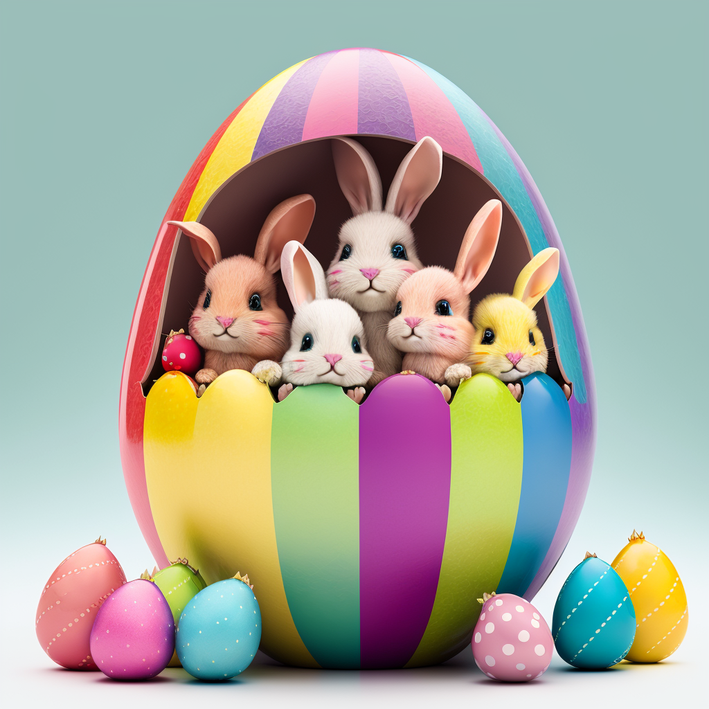 AI Midjourney Prompt for Pastel Easter Bunny