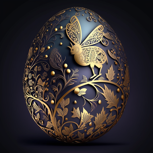 AI Midjourney Prompt for Luxurious Easter Egg