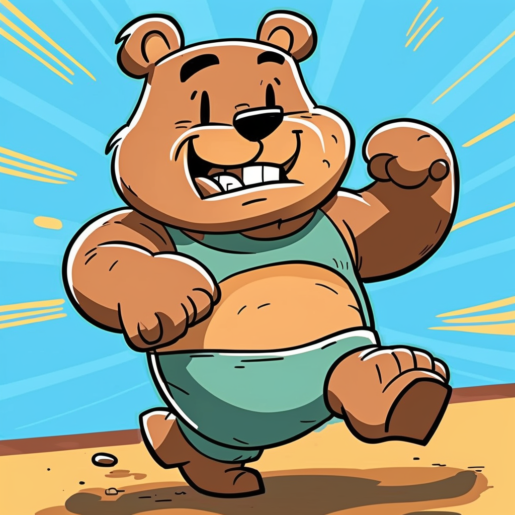 AI Midjourney Prompt for Storybook Illustrations - Running Animal