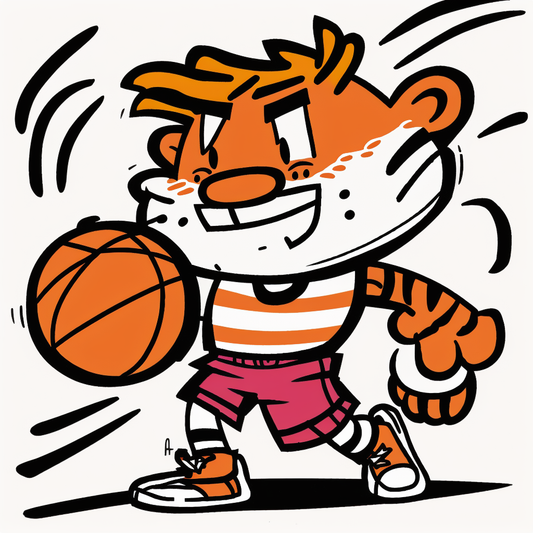 AI Midjourney Prompt for Colorful Cartoon Athlete