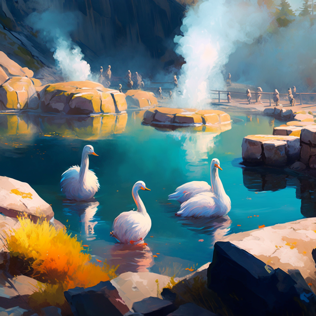AI Midjourney Prompt for Landscape with Birds