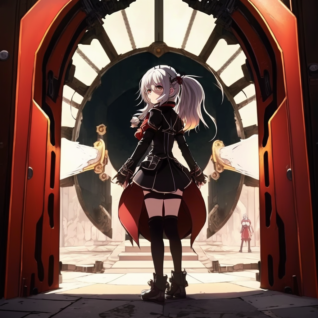 AI Midjourney Prompt for Anime Portal to Another World