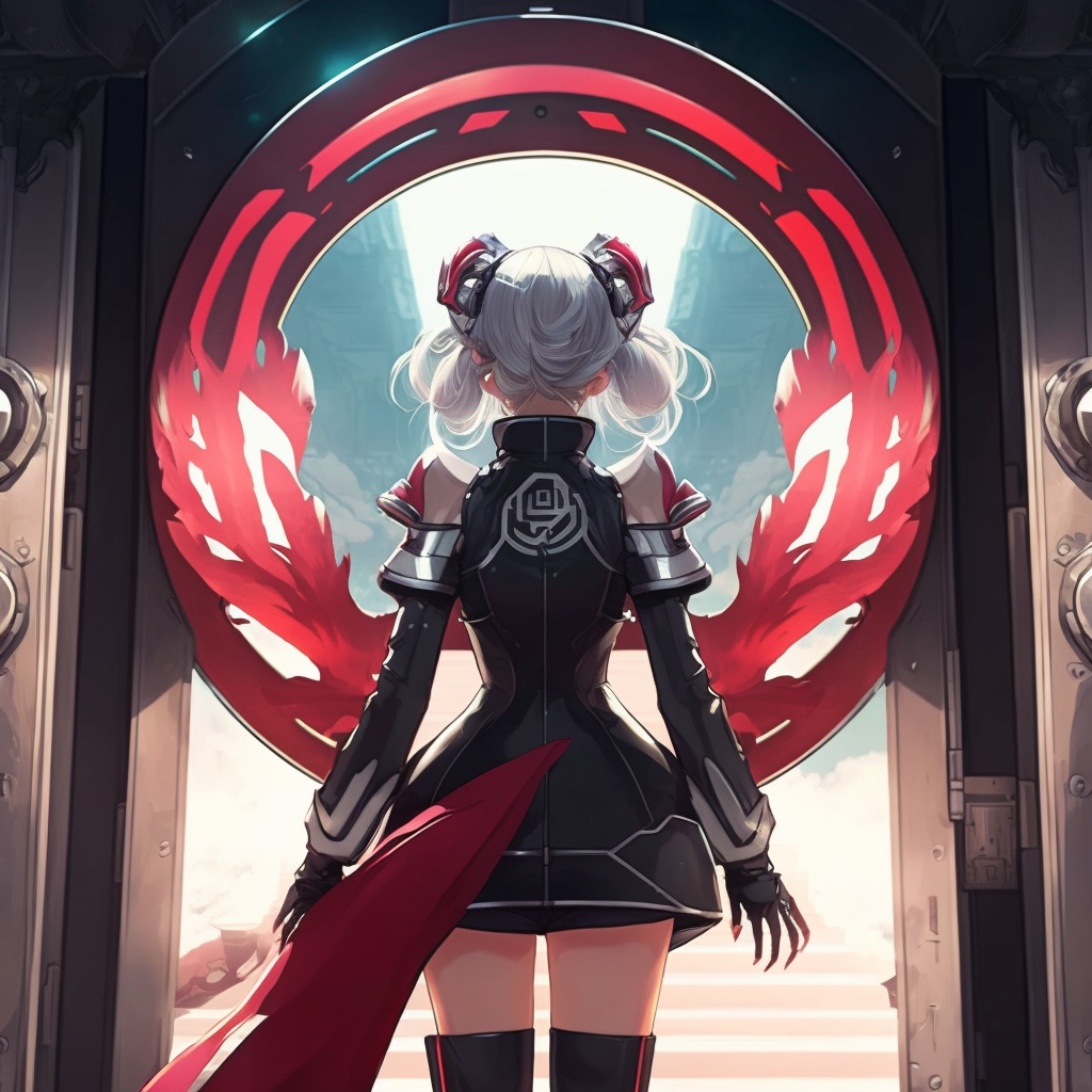 AI Midjourney Prompt for Anime Portal to Another World
