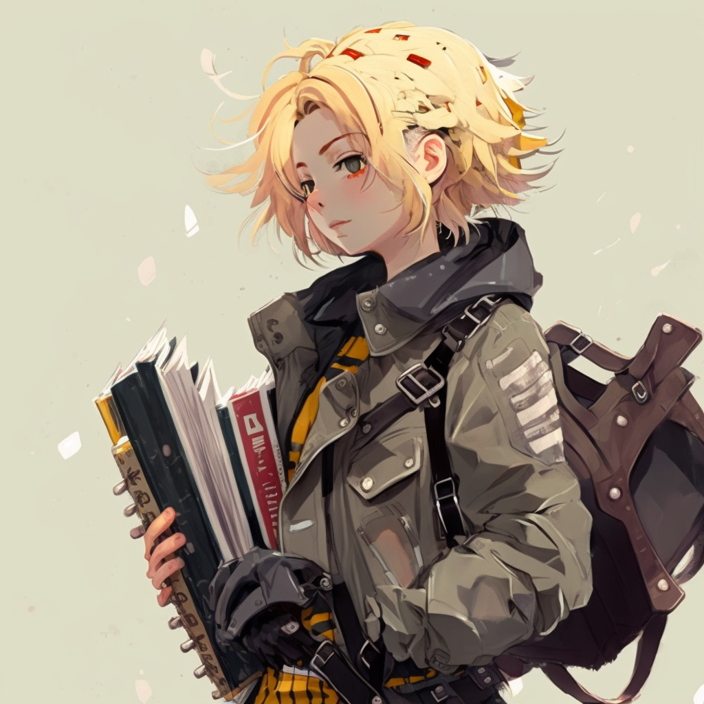 AI Midjourney Prompt for Anime character with Musical Instrument