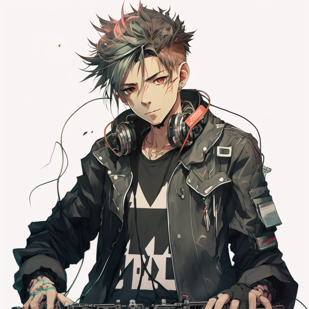 AI Midjourney Prompt for Anime character with Musical Instrument