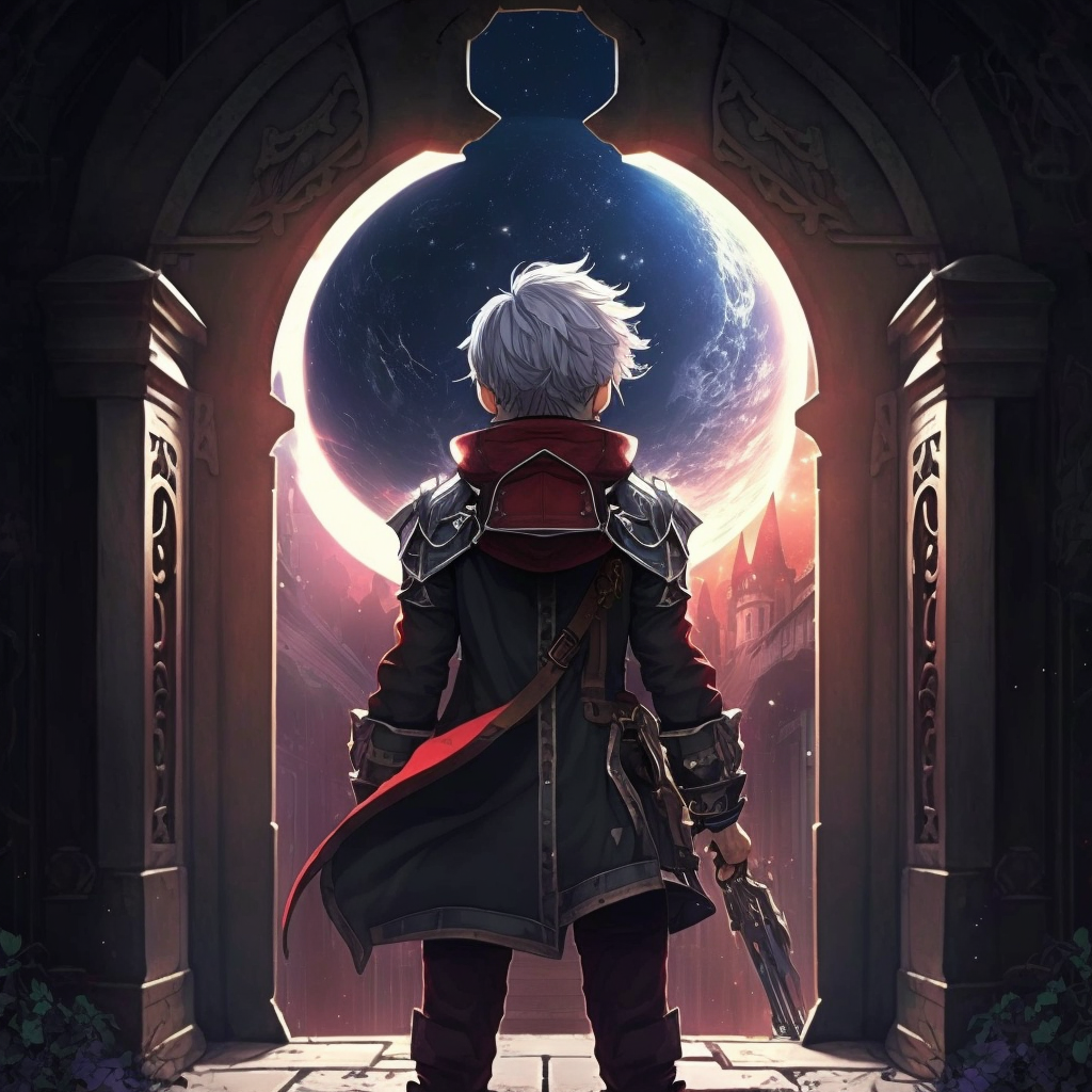 AI Midjourney Prompt for Anime Portal to Another World