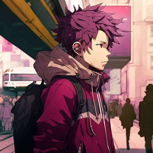 AI Midjourney Prompt for Anime Trainstation