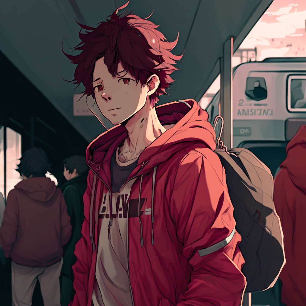 AI Midjourney Prompt for Anime Trainstation
