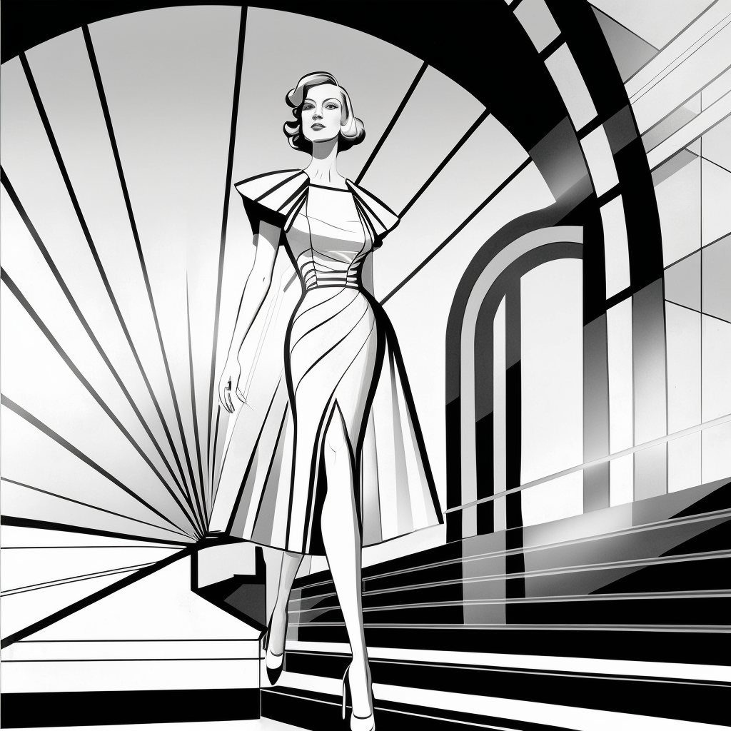 AI Midjourney Prompt for Abstract Fashion Sketch