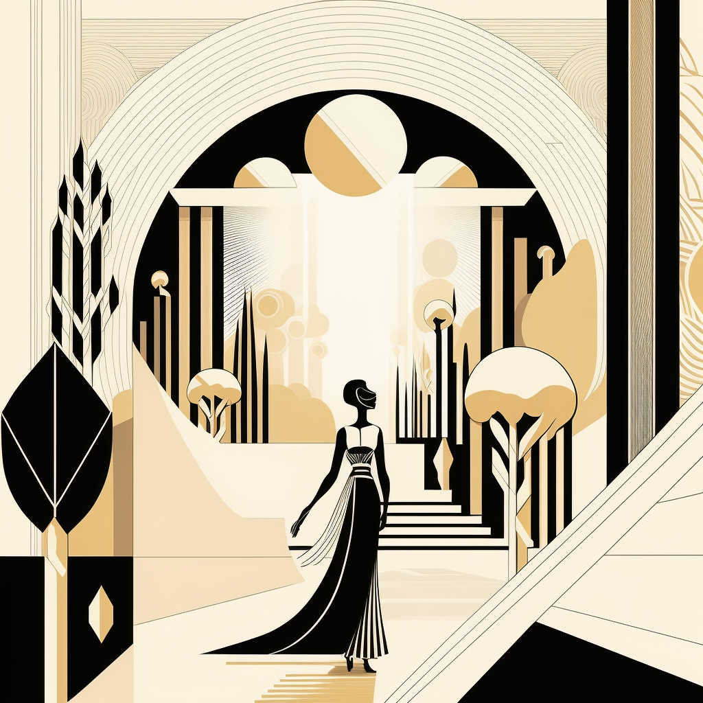 AI Midjourney Prompt for Abstract Fashion Sketch