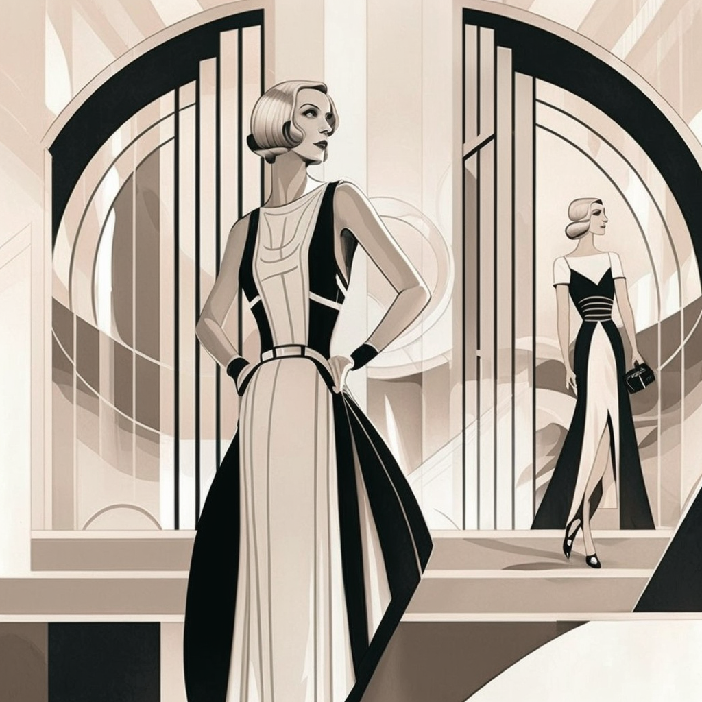 AI Midjourney Prompt for Abstract Fashion Sketch