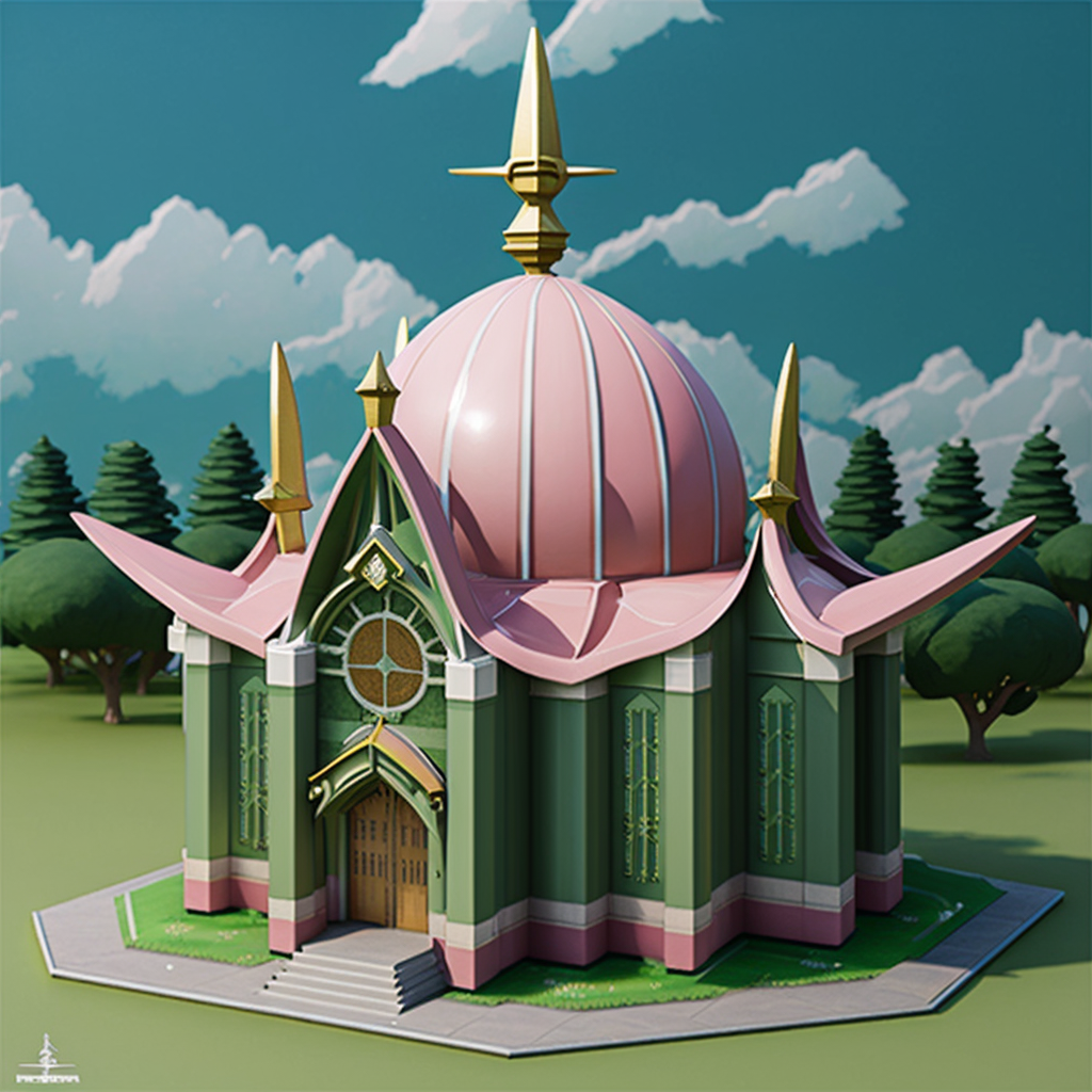 AI Midjourney Prompt for Anime Style buildings