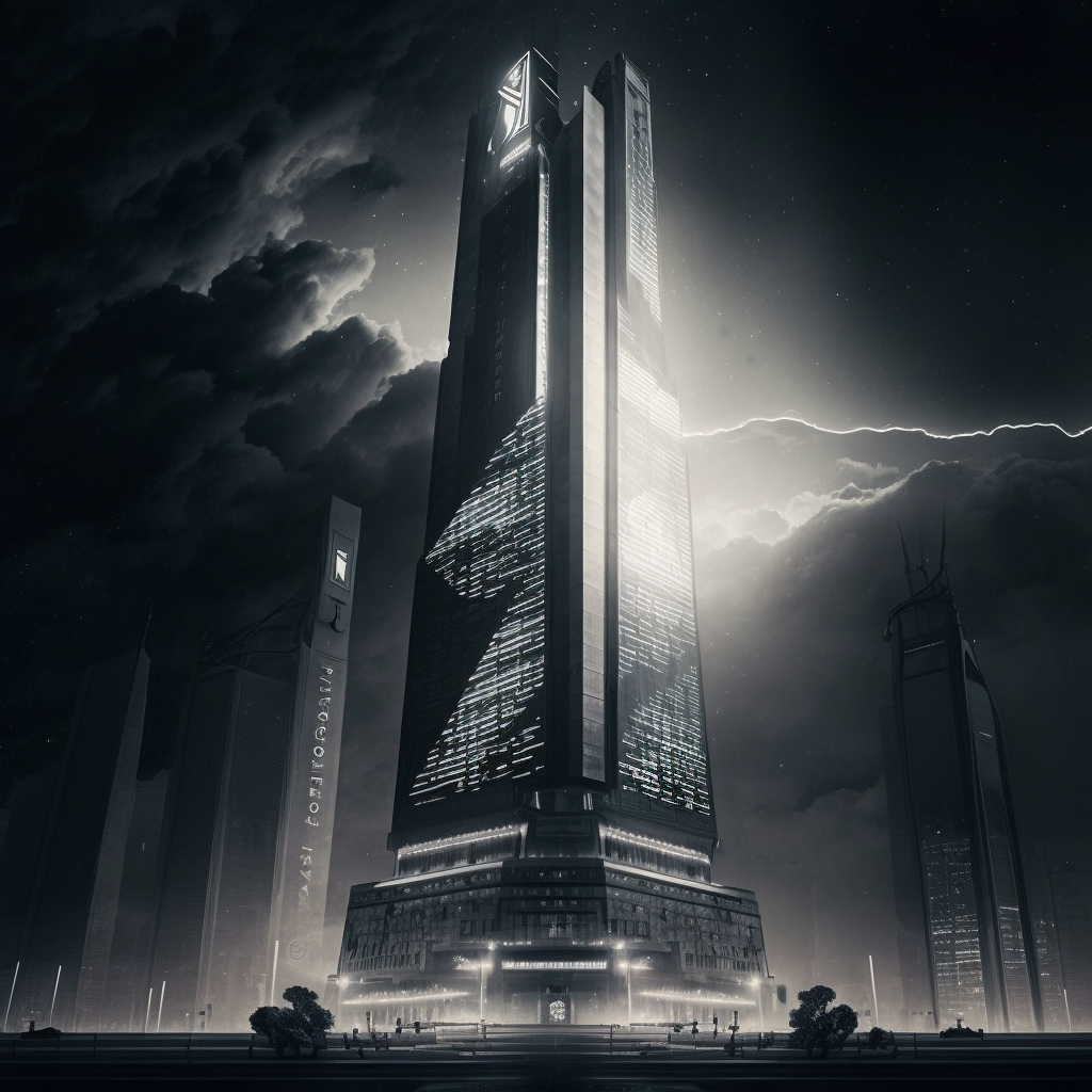 AI Midjourney Prompt for High-tech skyscraper