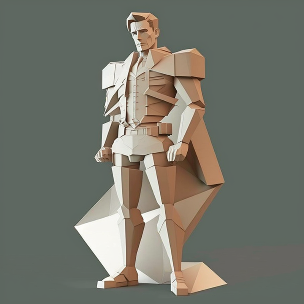 AI Midjourney Prompt for Geometric Game Assets