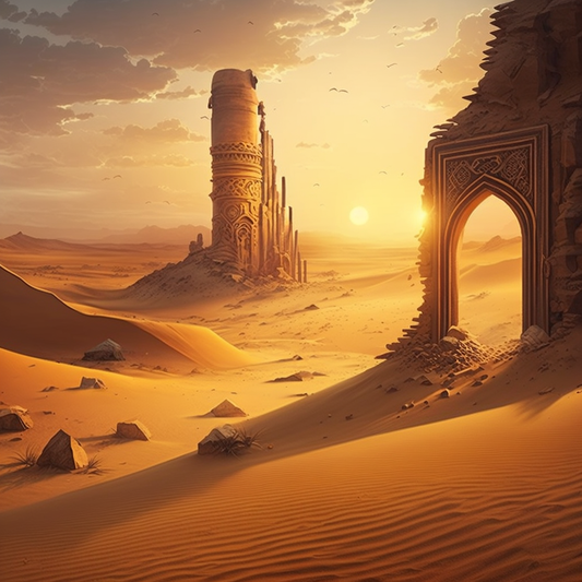 AI Midjourney Prompt for Desert Landscape