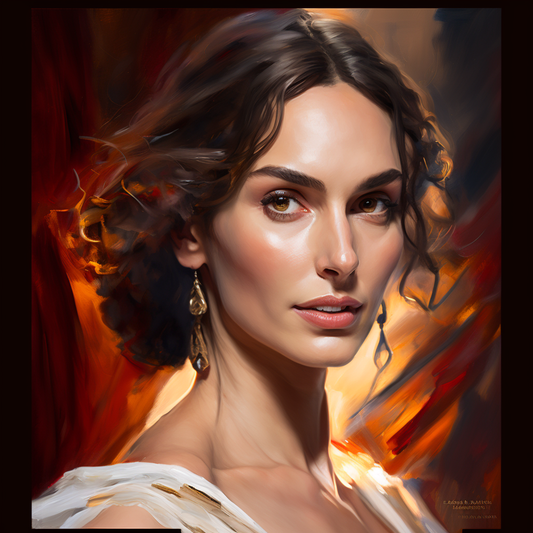 AI Midjourney Prompt for Celebrity Oil Painting