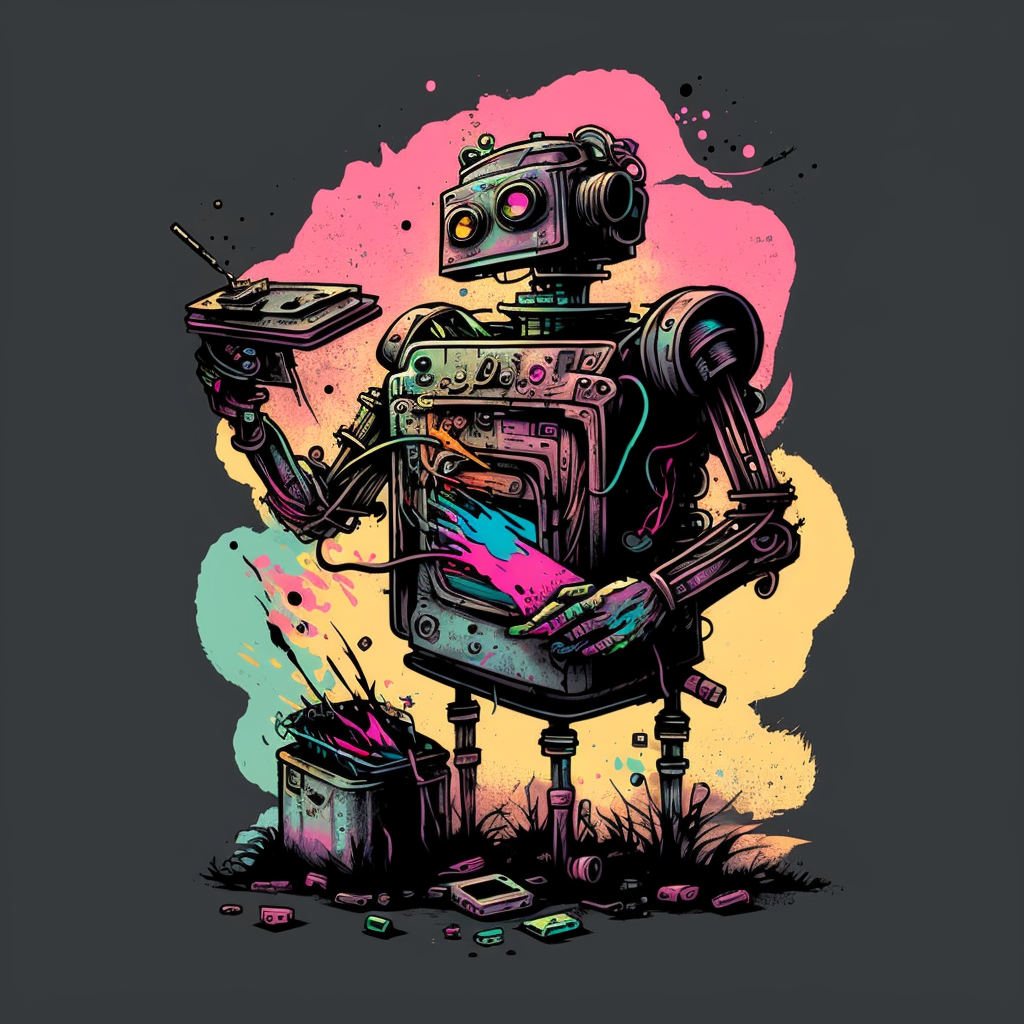 AI Midjourney Prompt for T-Shirt Futuristic