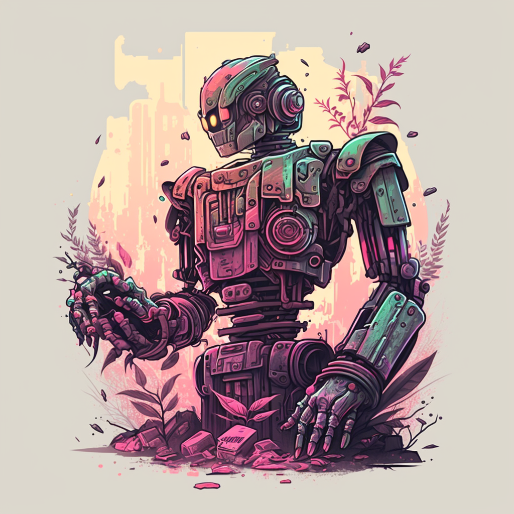AI Midjourney Prompt for T-Shirt Futuristic