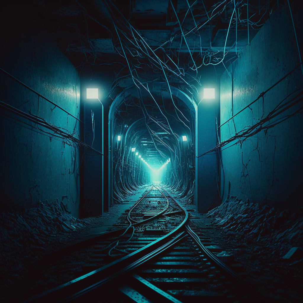 AI Midjourney Prompt for Underground Tunnels