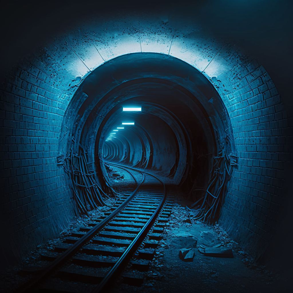 AI Midjourney Prompt for Underground Tunnels