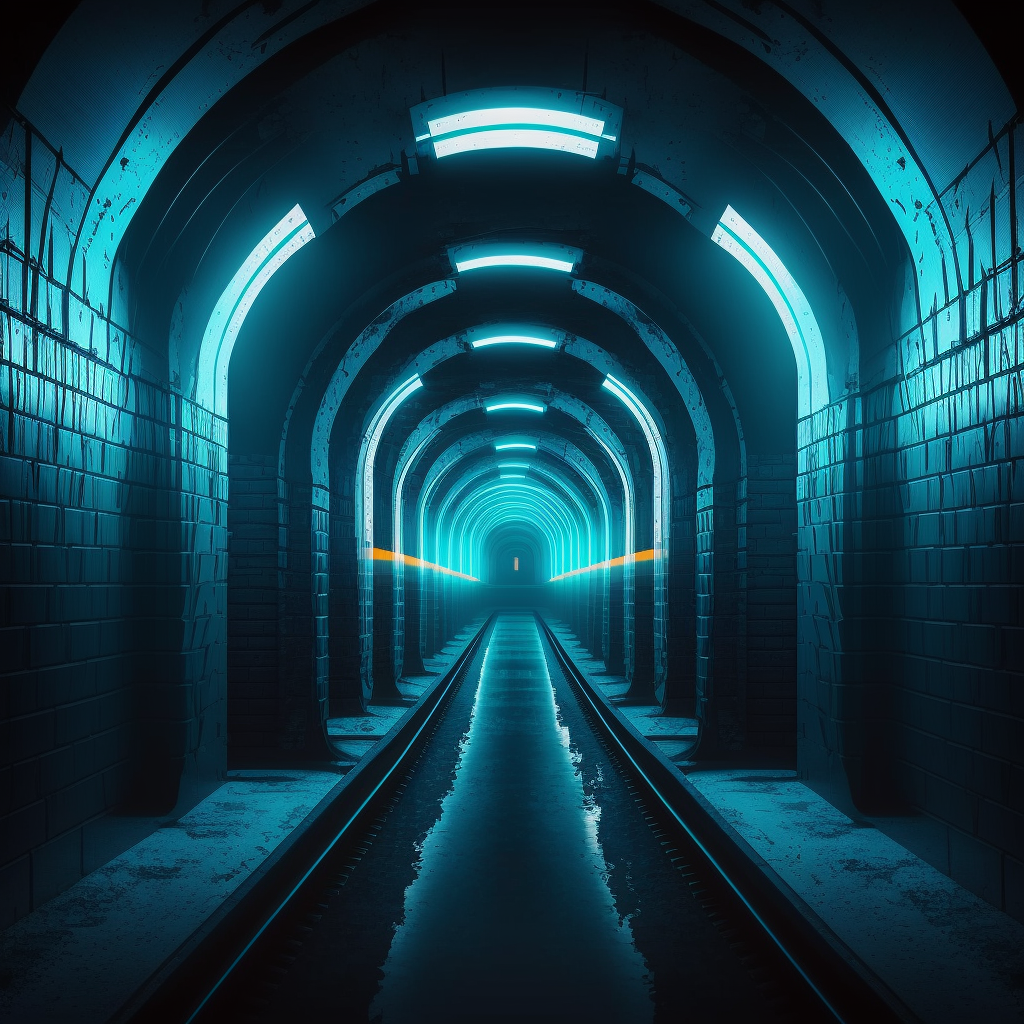 AI Midjourney Prompt for Underground Tunnels