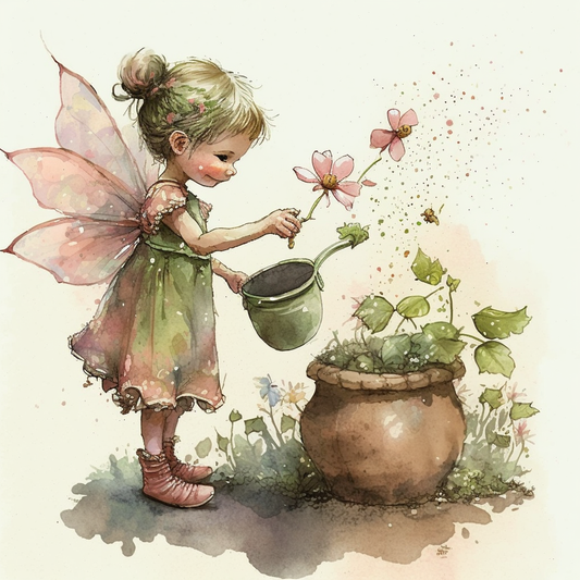 AI Midjourney Prompt for Watercolor Fairy