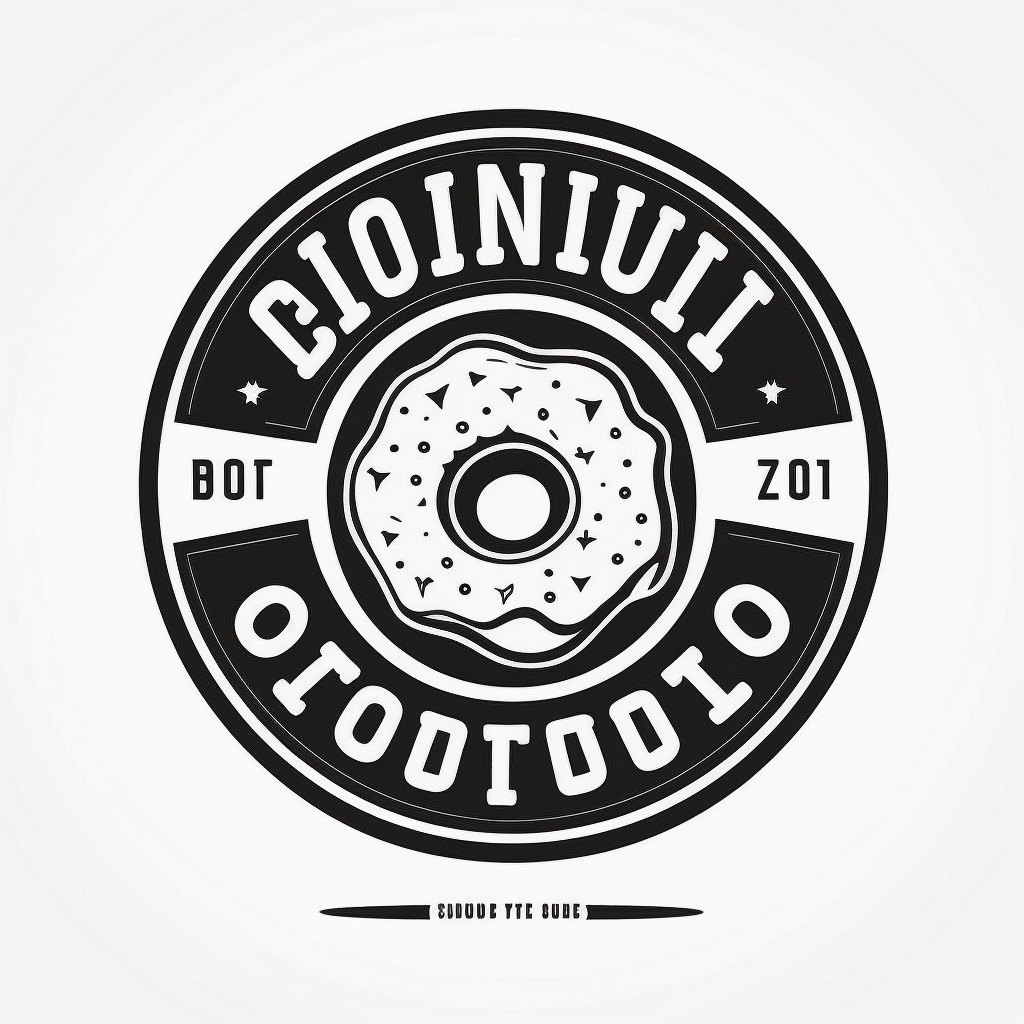 AI Midjourney Prompt for Flat Black and White Logo