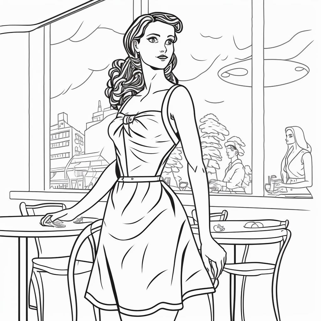 AI Midjourney Prompts for Detailed Coloring pages