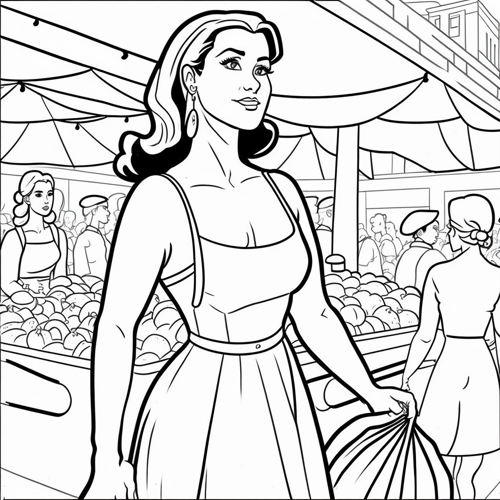 AI Midjourney Prompts for Detailed Coloring pages