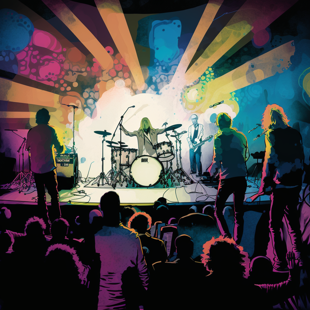 AI Midjourney Prompt for Vibrant Musical Illustrations