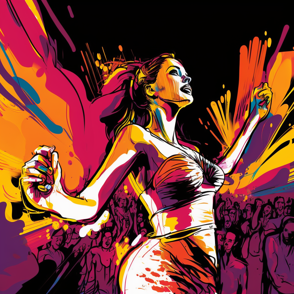 AI Midjourney Prompt for Vibrant Musical Illustrations