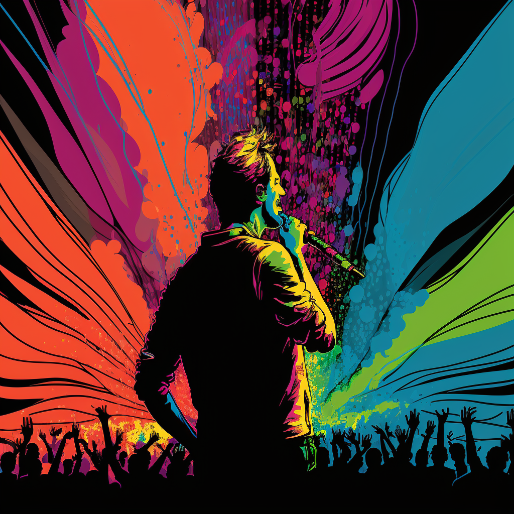 AI Midjourney Prompt for Vibrant Musical Illustrations