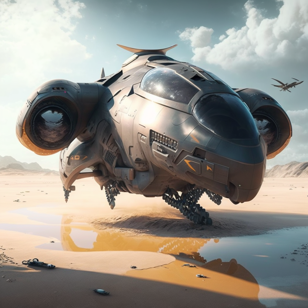 AI Midjourney Prompt for Futuristic Aircrafts