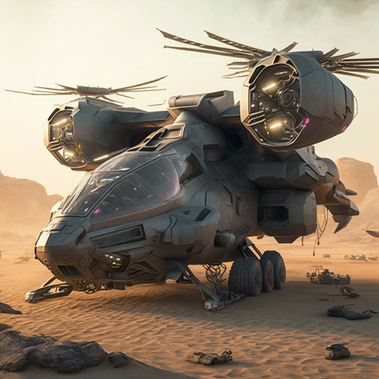 AI Midjourney Prompt for Futuristic Aircrafts