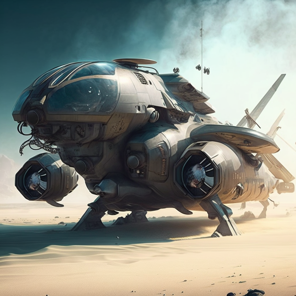 AI Midjourney Prompt for Futuristic Aircrafts
