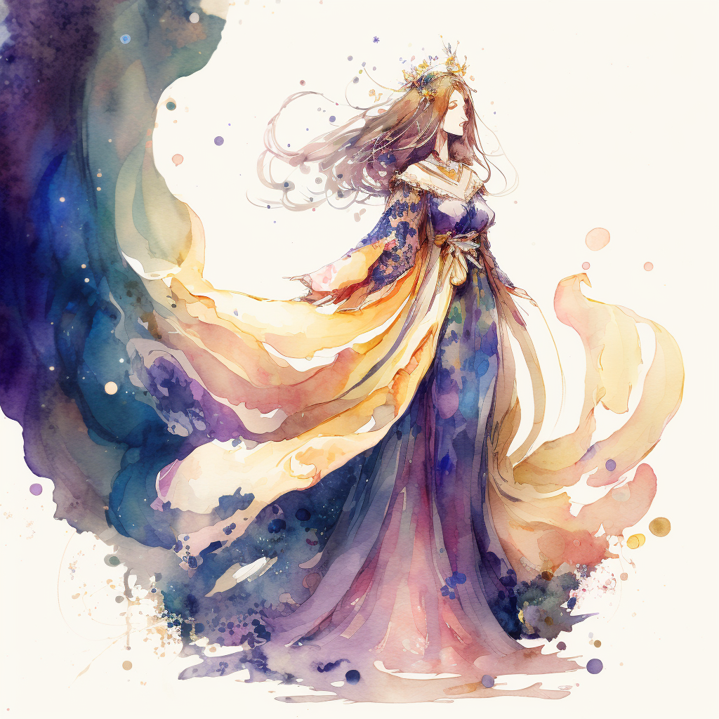 AI Midjourney Prompt for Fairytale Watercolor