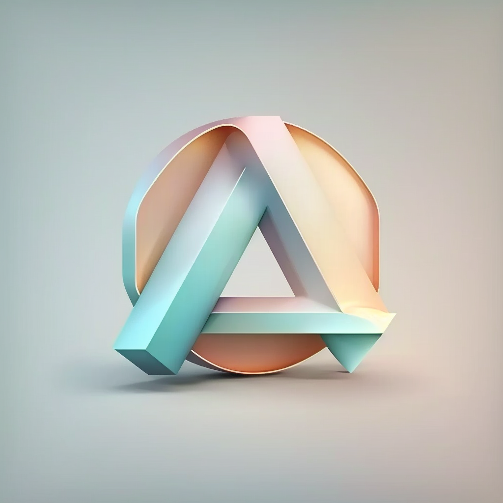 AI Midjourney Prompt for Rounded Pastel Monogram Logos