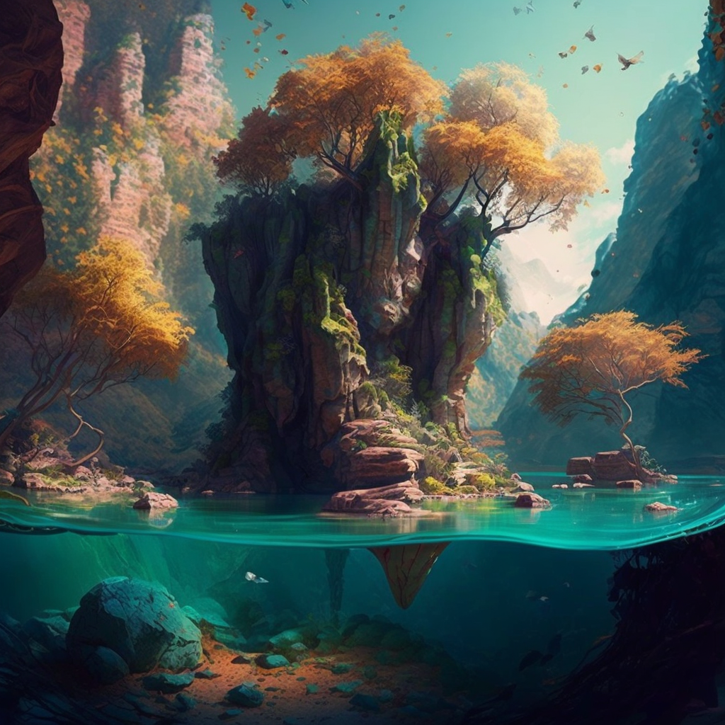 AI Midjourney Prompt for Fantasy Landscapes
