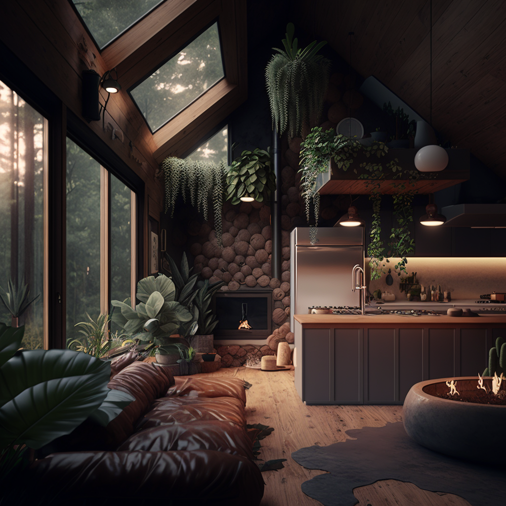 AI Midjourney Prompts for Cabin Interiors