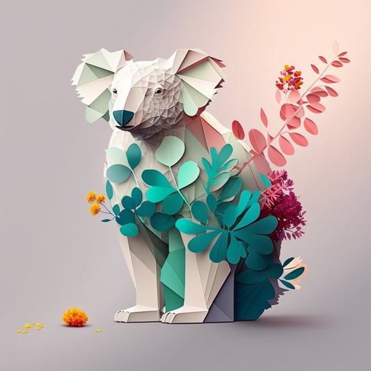 AI Midjourney Prompt for Flowery animals