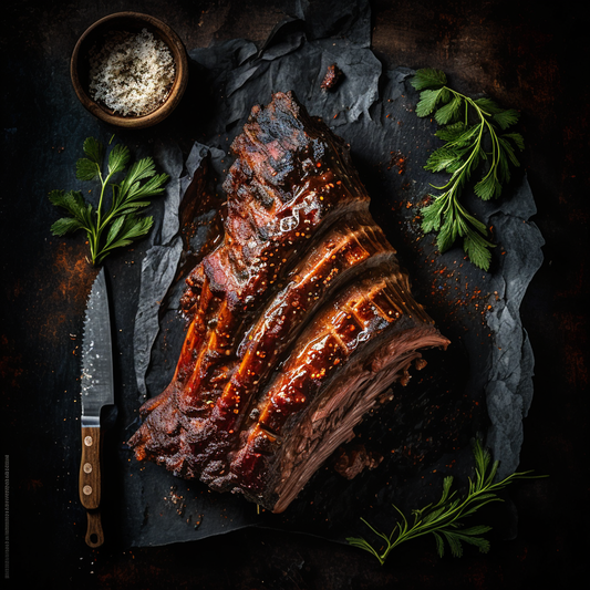 AI Midjourney Prompt for Top Down Food Photography