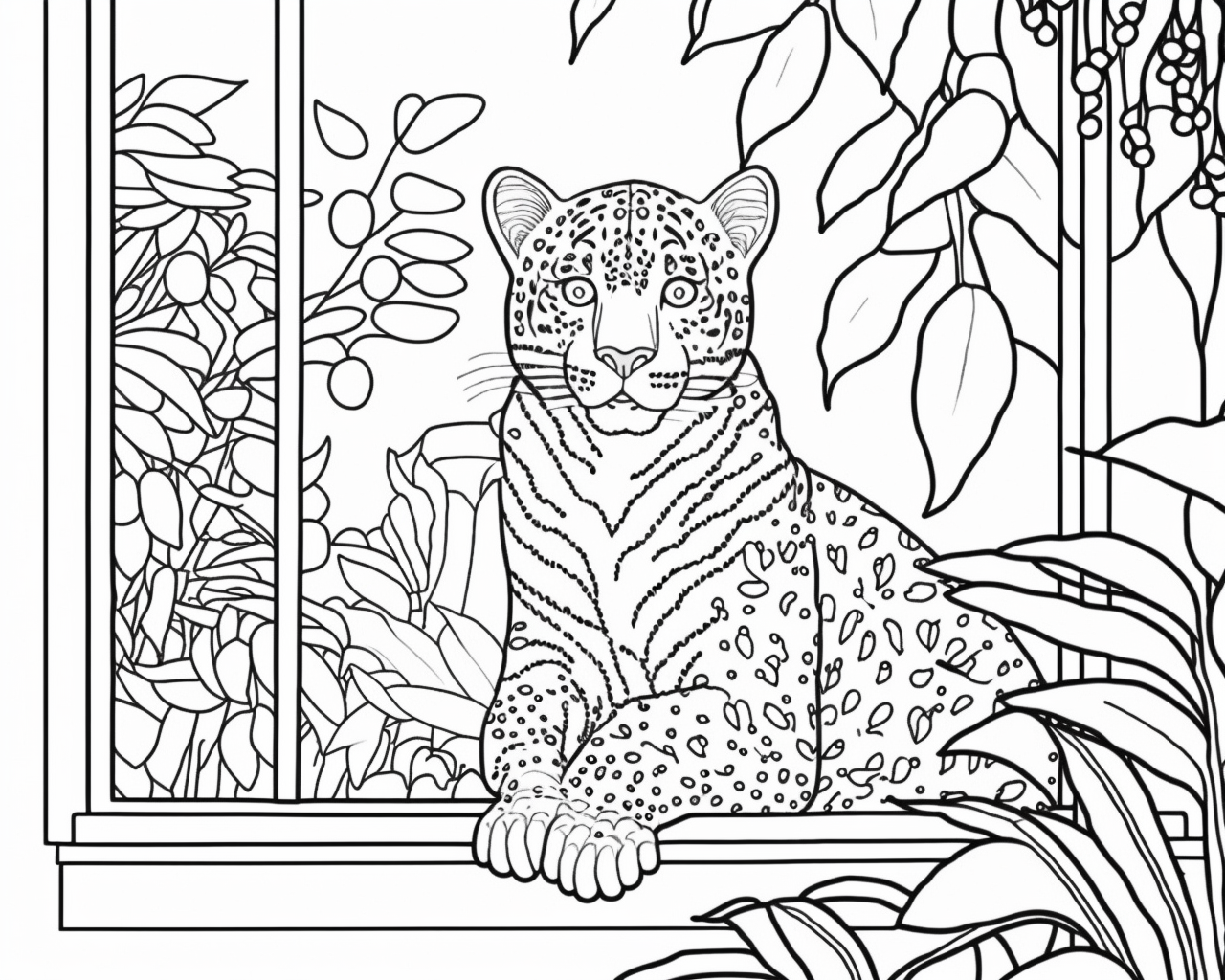 AI Midjourney Prompt for Adult Coloring Pages