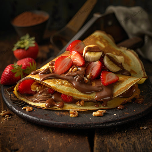 Decadent Delights AI MidJourney Image Prompt, Food, 4269Berries, chat gpt, chat gpt prompts, chatgpt, chatgpt prompts, Chocolate, Culinary Art, Delicious, Dessert, Dessert Plating, Food Photography, Gastronomy, Gourmet, Granola, Indulgence, midjourney, Milkshake, Parfait, Patisserie, Sprinkles, Strawberry Pancakes, Sugary, Sweet Treats, Waffles, Whipped Cream