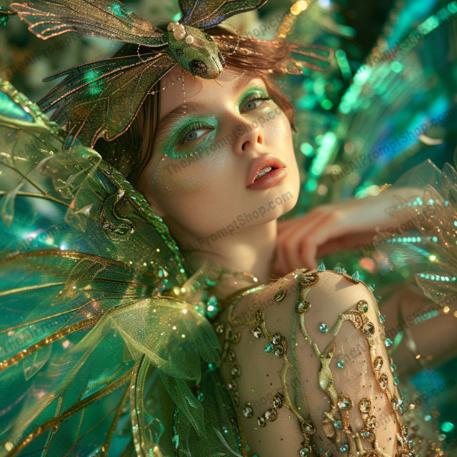 AI MidJourney Image Prompt, People, 4154Bejeweled, Burlesque, Cabaret, Carnival, Celebrity fashion, chat gpt, chat gpt prompts, chatgpt, chatgpt prompts, Couture, Crystal costume, Drag ensemble, Fantasy attire, Fashion costume, Glamour, Glitter attire, Iridescent outfit, midjourney, Pageant wear, Parade costume, people, Performance costume, Rhinestones, Showgirl, Silver headpiece, Stage makeup