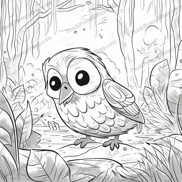 AI Midjourney Prompt for Coloring Pages - 2918