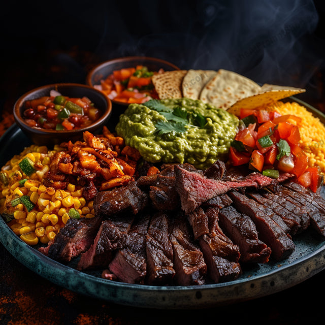 Global Feast AI MidJourney Image Prompt, Food, 4297Aromatic dishes, chat gpt, chat gpt prompts, chatgpt, chatgpt prompts, Cultural fusion, Exotic food styling, International gastronomy, midjourney, Rich textures, Sizzling platters, Spicy flavors, Steamy culinary scenes